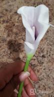 img 1 attached to 20Pcs Lifelike Artificial Calla Lily Flowers Purple For DIY Bridal Bouquet Centerpieces - Veryhome Home Decor (Purple White) review by Marvin Perry