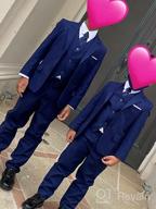 img 1 attached to Boys' Tuxedo Blazer Suit - Formal Outfit for Special Occasions review by Adrian Hayes