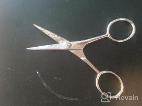 img 5 attached to Precision 4-Inch Scissors For Eyebrows And Moustaches By Mehaz