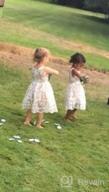img 1 attached to Bow Dream Rustic Bridesmaid Lavender Dress for Girls review by Nadia Torres