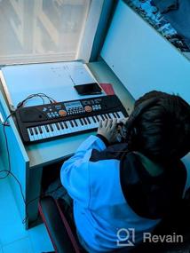 img 5 attached to Многофункциональное электрическое пианино с 61 клавишей для детей - развивающие музыкальные инструменты, игрушки для мальчиков и девочек - идеально подходит для раннего обучения и развития