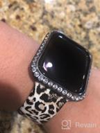img 1 attached to Apple Watch Series 4 40Mm Gold Bumper Case With Rhinestone Crystal Bezel And Big Diamond Jewelry For Men/Women review by Andrew Rourk