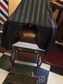 img 5 attached to SMARTHAIR Professional Salon Cape: Premium Polyester Barber Cape For Quality Haircuts - 54”X62”, Black | Model C035001C