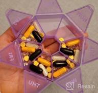 img 1 attached to XL 7-Day Pill Organizer, Extra Large Portable Medicine Box For Vitamins/Fish Oil/Pills/Supplements - Arthritis Friendly review by Mike Pearson