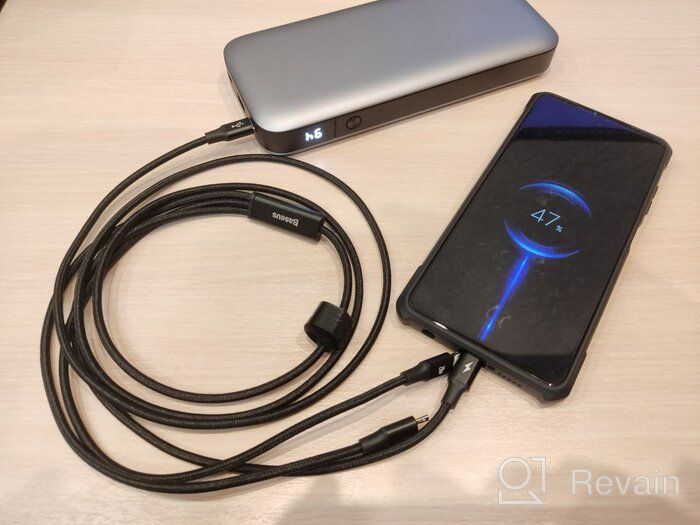 img 2 attached to 🔌 Baseus 3-in-1 Fast Charging Data Cable - Type-C to C/Lightning/Micro USB - PD 20W - 1.5m - Black (CAMLT-SC01) review by Iseul Chang ᠌