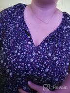 img 1 attached to SimpleFun Women'S Boho Tops Floral V Neck Short Sleeve Summer Blouse Shirts review by Mike Lawler