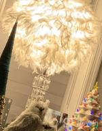 картинка 1 прикреплена к отзыву White Feather Lamp Shade 11.8" Diameter For Ceiling Pendant Light, Table & Floor Lamps - Living Room, Bedroom, Wedding Decor от Scott Reeves