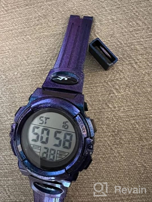 img 1 attached to Kids Digital Watch: 50M Waterproof Sports Wristwatch with Alarm, Stopwatch, and Calendar - Perfect for Outdoor Activities review by Mike Wachtel