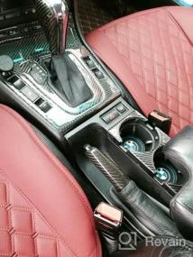 img 5 attached to Крышка ручного тормоза из углеродного волокна для BMW 1 2 3 4 серии GT E46 E90 E92 E60 E39 F30 F10 F20 - Модернизированный автомобильный аксессуар для улучшения стиля и функциональности