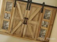img 1 attached to Multi-Functional Rustic Wooden Chalkboard And Photo Frame With Barn Door - Perfect Wall Décor For Kitchen, Living Room And Entryway review by Johnny Santana