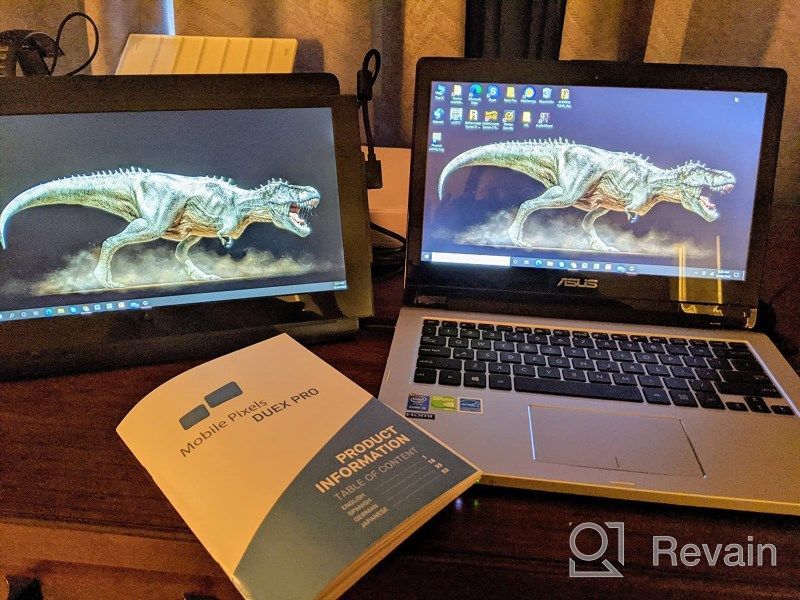 картинка 1 прикреплена к отзыву DUEX Portable Kickstand: Lightweight, Adjustable Brightness, 12.5" IPS Laptop Monitor - Second Screen, USB Connectivity, 1920X1080P, 60Hz от Michael Suder