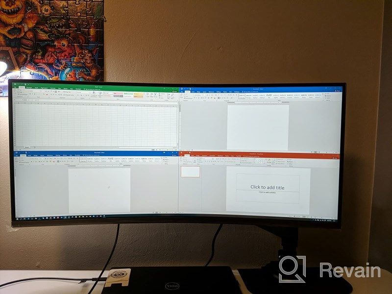 img 1 attached to Samsung Business LC34H890WGNXGO Ultrawide 3440X1440 Monitor: 100Hz, Adjustable Height, Tilt, Swivel, Flicker-Free review by Jay Cress