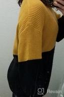 img 1 attached to Angashion Women Oversized Chunky Knit Color Block Drop Shoulder Batwing Sleeve Pullover Sweater Tops review by Aaron Martz
