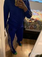 img 1 attached to Women's Choichic Jogging Tracksuit Set - Zippered Hoodie Sweatshirt + Wide Leg Slit Pants Sweat Suit review by Gallo Carone