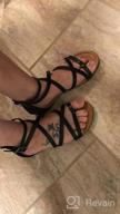 img 1 attached to Elevate Your Style with LUFFYMOMO Women's Gladiator Strap Sandals: Flat Fisherman Thong Cross Strappy Sandals for Fashion-forward Women review by Kavon Wiley