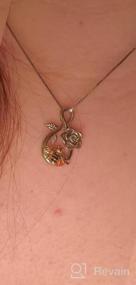 img 5 attached to Ожерелье с кулоном в виде пчелы из стерлингового серебра с цветком розы, подарок для женщин-подростков