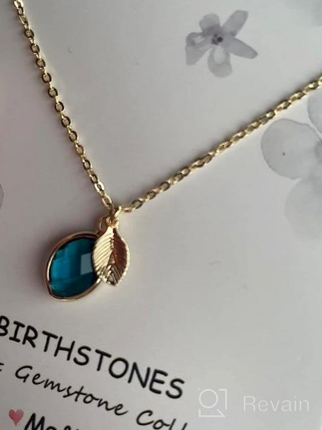 img 1 attached to Dazzle With The Me&Hz Birthstone Necklace: A Chic And Personalized Gift Idea For Women And Girls review by Patrick Alexander
