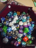 img 1 attached to Red Velvet Rolling Dice Folding Hexagon Tray - Perfect For DND Games & Candy Holder Storage review by Juan Anderson