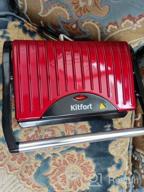 img 1 attached to Sandwich maker Kitfort KT-1609 Panini Maker, red review by Anastazja Frelek (Ma ᠌