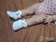 img 1 attached to Cozy Non-Skid Fleece Booties For Newborns And Toddlers: Grip-Sole Infant Shoes For Winter Walkers, Stay-On Slippers For Baby Boys And Girls review by Isabella Baez