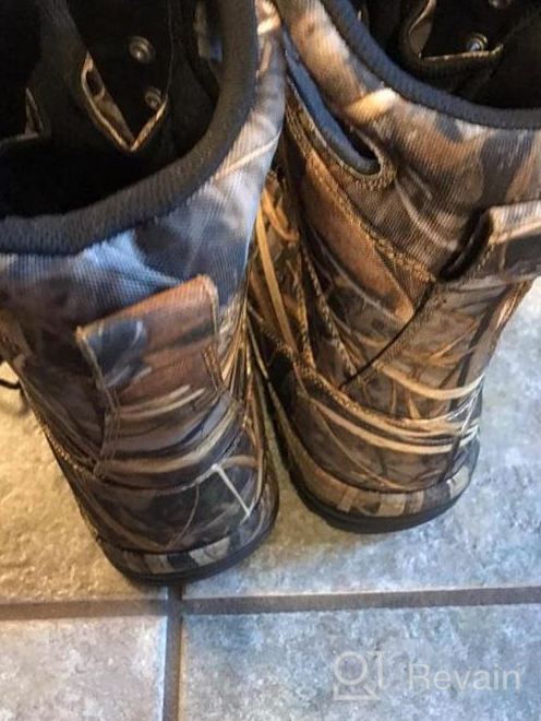 img 1 attached to Stay Comfortable And Dry With R RUNFUN Men'S Waterproof Hunting Boots review by Drew Cage