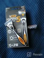 img 1 attached to Reusable razor Bic Flex 5 Hybrid, black review by Mateusz Marek ᠌