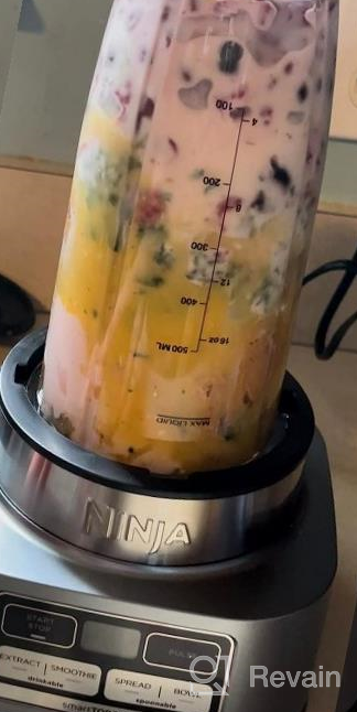 img 1 attached to Ninja SS101 Foodi Smoothie Maker & Nutrient Extractor* 1200 WP, 6 Functions Smoothies, Extractions*, Spreads, SmartTORQUE, 14-Oz. Smoothie Maker, (2) To-Go Cups & Lids, Silver review by Eric Froedge