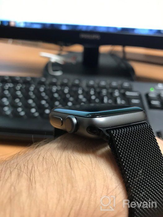 img 1 attached to Renewed Apple Watch Series 3 GPS + Cellular, 38MM Silver Aluminum Case with White Sport Band review by Hemant Negi ᠌
