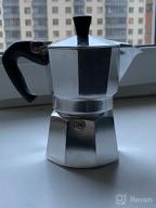 img 1 attached to Bialetti Moka Express: Authentic Stovetop Espresso Maker for Italian Coffee - 3 Cup (4.3 Oz - 130 Ml), Silver Aluminium review by Kenta Saito ᠌
