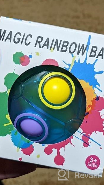 img 1 attached to Experience Endless Fun With Vdealen Magic Rainbow Puzzle Ball - The Perfect Brain Teaser Toy For All Ages! review by Michael Jameson