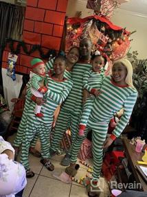 img 5 attached to Женские и мужские одинаковые рождественские пижамы для всей семьи, рождественские пижамы, праздничная хлопковая пижама, пижамная одежда с длинными рукавами