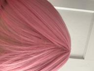 img 1 attached to Get The Perfect Look With SWACC'S 14" Pink Shoulder Length Wig With Blunt Cut Bangs And Heat Resistant Hair review by Jermaine Fleming