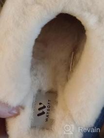 img 6 attached to Genuine Australian Sheepskin Women'S Slippers With Hard Soles - 100% Shearling Indoor/Outdoor Warm Fuzzy Wool Slippers By WaySoft