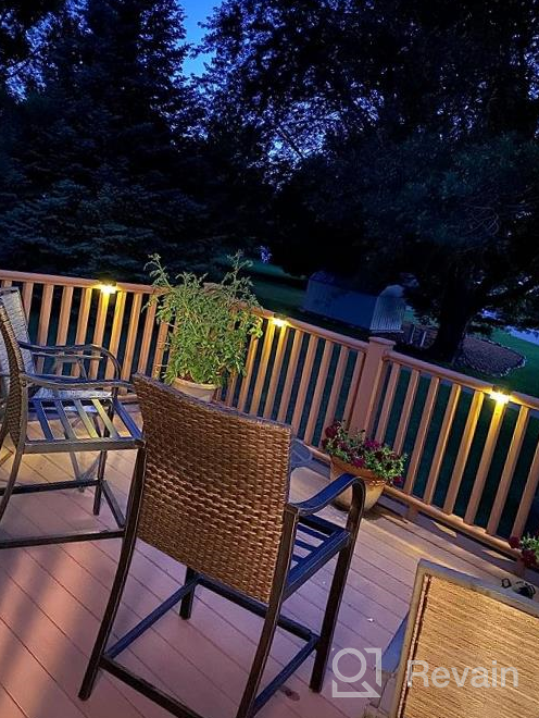 img 1 attached to Illuminate Your Outdoors With SUNFACE Solar Deck And Fence Post Lights - All-Night Permanency (6Pack) review by Jim Moody