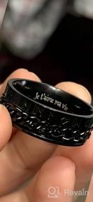 img 7 attached to 🗡️ Вальили Нордическое викингское символьное кольцо со спиннером: нержавеющая сталь/золото/черный - идеальный подарок для мужчин/женщин (размеры 7-13)