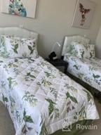 img 1 attached to FADFAY Floral Comforter Set King Size 3 Pcs All Season Down Alternative Duvet Insert Shabby Retro Vintage Rose Bedding 100% Cotton Fabric Microfiber Filled Lightweight Farmhouse Quilt 2 Pillowcases review by Jessica Gibson