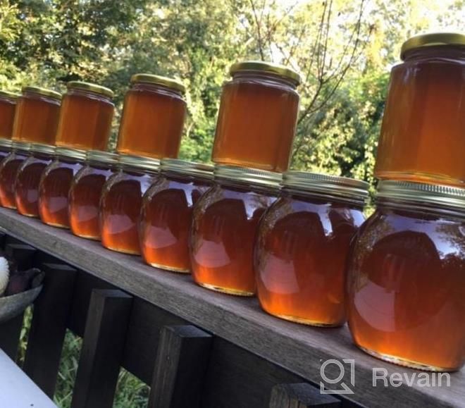 img 1 attached to Set Of 12 Nakpunar Globe Round Jars With Gold Lids, 12 Oz Each - Ideal For 1 Lb Honey Storage review by Shelly Pearson