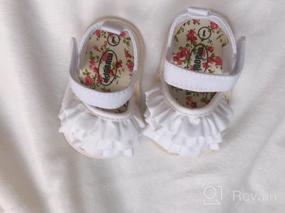 img 7 attached to Soft Sole Summer Sandals For Baby Boys And Girls - First Walkers Beach Shoes And Flat Shoes