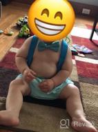 img 1 attached to 👶 Adjustable Y Back Suspenders Bowtie Outfit for Baby Boys - Ideal for First Birthday Cake Smash! Includes Bloomers and Clothes Set review by Nate Eich