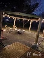 img 1 attached to 96Ft Outdoor String Lights With Remote - 2 Pack Of Dimmable, Waterproof LED Lights In Warm White, Soft White, And Daylight White For Patio, Bistro, Cafe, And Backyard review by Hartman Hernandez