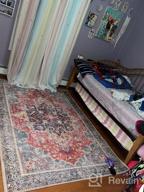 img 1 attached to Traditional Vintage Area Rug - Eco-Friendly, Stain-Resistant, And Machine Washable - 5'X7' Multi-Colored Flat Weave By Rugshop review by Johnathan Cash