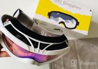 img 1 attached to Unigear Ski & Snowboard Goggles - Clear Vision, Anti-Fog & UV Protection For All Ages review by Cesar Hubbard