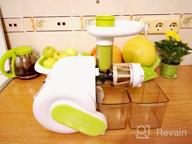 img 1 attached to Kitfort KT-1110-1 screw juicer, green review by Danuta Nowak ᠌