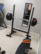 img 1 attached to 550Lbs Adjustable Squat Rack Stand, Barbell Rack, Bench Press Home Gym Weight Rack Stand By BangTong&Li review by Brandon Fernandez