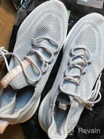 img 6 attached to Женские легкие кроссовки с подошвой из пены с эффектом памяти и дышащей сеткой - нескользящая повседневная обувь для тенниса