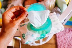 img 5 attached to Салфетки Pampers Aqua Pure: четыре упаковки для нежного и эффективного ухода за младенцем.