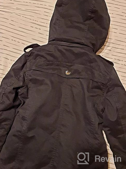 img 1 attached to WenVen Kids' Sherpa Lined Winter Parka Coat with Detachable Hood for Enhanced Warmth review by Tony Flugence