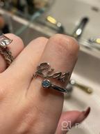 картинка 1 прикреплена к отзыву Woman'S Custom Name Ring: Personalize With 1-3 Children'S Names, Dainty Sterling Silver Statement Jewelry For Mother'S Day, Birthday, Or Anniversary Gifts от Cris Walton