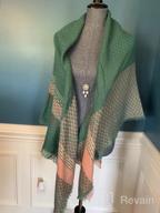 img 1 attached to Winter & Fall Women'S Plaid Blanket Wrap Scarf - Soft Square Flannel Scarf review by Monica Nixon