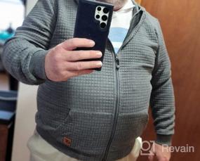 img 7 attached to Men'S Lightweight Zip-Up Hoodie Jacket With Kanga Pocket Sweatshirt